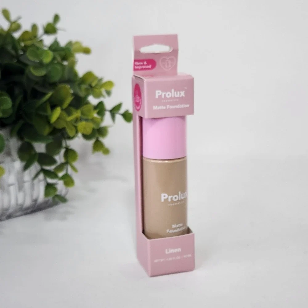 Prolux Cosmetics Matte Foundation Linen Shade - 1.35 fl oz / 40 mL - New